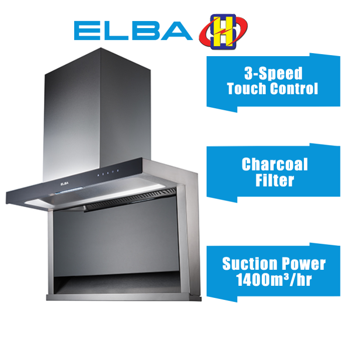 Elba Designer Hood (3Speed) Sensor Touch Charcoal Filter Cooker Hood