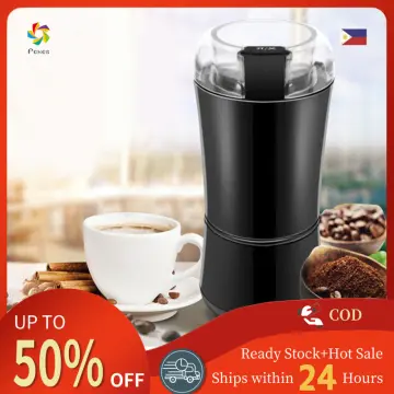 Electric Coffee Bean Grinder - Polycarbonate - Stainless Steel