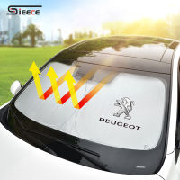 Sieece ที่บังแดดรถยนต์ ผ้าคลุมกระจกรถยนต์ สำหรับ Peugeot 406 3008 2008 405 5008