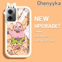 เคส Chenyyka สำหรับ Xiaomi Redmi 10 5G Redmi Note 11E 5G Redmi 11 Prime 5G เคสลายการ์ตูนปลาดาวแพททริกสุดสร้างสรรค์สีสันน่ารักรูปมอนสเตอร์ตัวเล็กกล้องนิ่มสำหรับเลนส์ใสเคสซิลิโคนกันกระแทกโทรศัพท์ป้องกันแบบใส