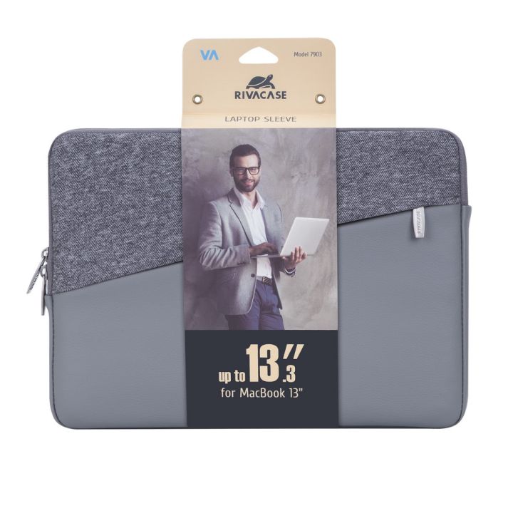 rivacase-กระเป๋าใส่โน้ตบุ๊ค-รองรับ-macbook-pro-รุ่นใหม่-13-3-นิ้ว-ultrabook-7903-สีเทา