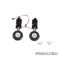 FMS 1400mm F4U Corsair V3 Front Main Landing Gear System with 2 FMS Retracts Installed FMSSV117BLU RC Airplane Model Plane Parts