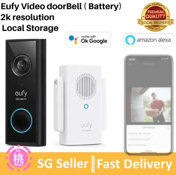 Anker eufy Security, Wireless Video Doorbell (Battery-Powered) with 2K HD,  No Monthly Fee, On-Device AI for Human Detection, 2-Way Audio, Simple  Self-Installation 