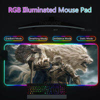 RGB Led Backlight Mouse Pad 40*90cm Elden Gaming Accessories Large MousePad Anime MouseMat Keyboard Desk Mat XXL Ring Play Mats