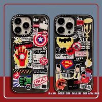 ☾ Casetify เคสโทรศัพท์มือถืออะคริลิคแข็ง ปิดด้านหลัง กันกระแทก ลาย Avengers Justice League Superhero แฟชั่น สําหรับ IPhone 13 12 11 Pro MAX IX XS MAX XR i7 8 6 6s Plus