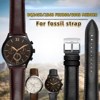 [ขายดี] สำหรับ Fossil BQ2363/2453 ME3099 3052 3054 FS5380/5453 FS4735 FS4812สายนาฬิกาหนังสำหรับ Apple Watch วินเทจแท้หนังสำหรับผู้ชาย20 22Mm