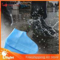 Ulight รองเท้ากันน้ำยางซิลิโคนที่คลุมรองเท้ากันฝน Overshoes อุปกรณ์ป้องกันรองเท้าปั่นจักรยานแบบนำกลับมาใช้ใหม่ได้สำหรับกีฬาเด็กชายเด็กหญิงกลางแจ้ง