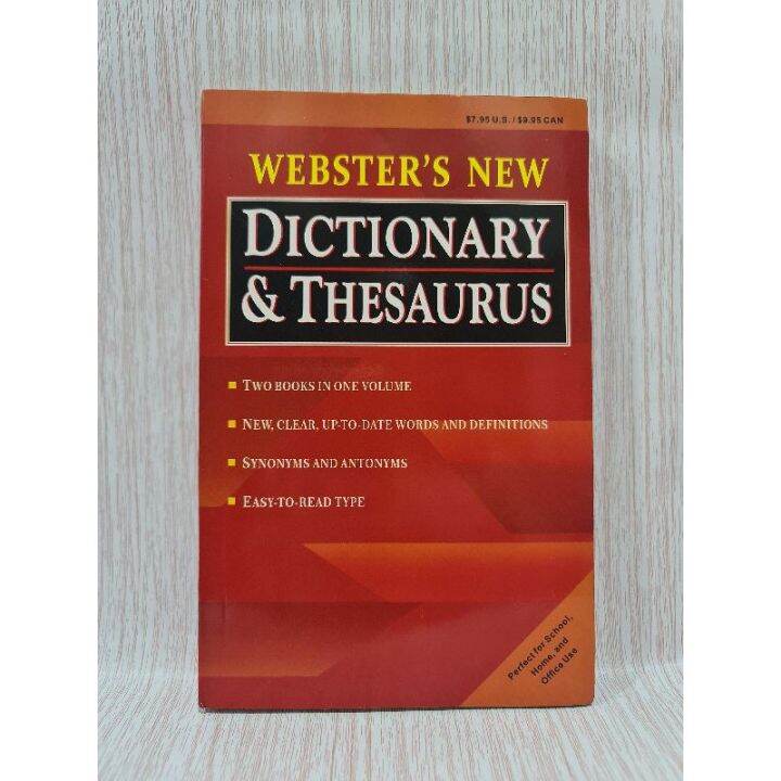WEBSTER'S NEW DICTIONARY & THESAURUS Lazada PH