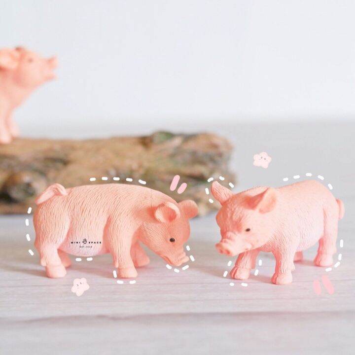 mini-pig-โมเดลหมูน้อย-3-ตัว-ตุ๊กตาหมูน้อยตกแต่งสวน-ตุ๊กตาหมูจัดสวนถาด-คละแบบ