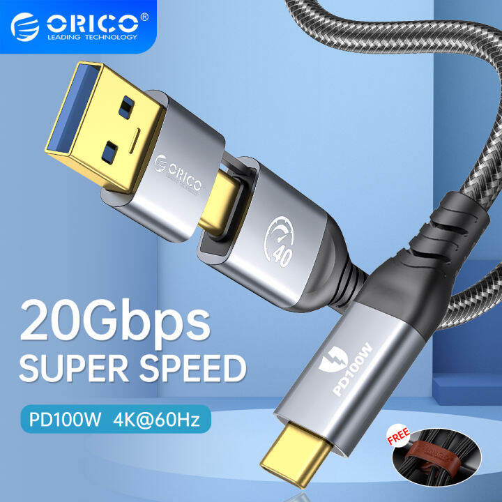 Cáp Dữ Liệu Usb C 2 Trong 1 Usb C Sang Usb C Usb A Orico 20gbps Cáp Sạc Nhanh Phân Phối Điện