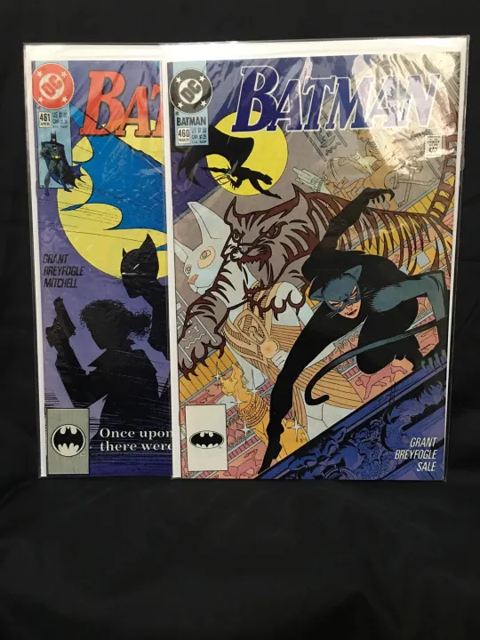 Batman 460 & 461 Complete set 1- 2 By DC Comic Book Original Comic Cartoons  Super