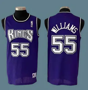 Mitchell & Ness Men's Sacramento Kings Jason Williams #55 Swingman Jersey, Size: Medium, Black