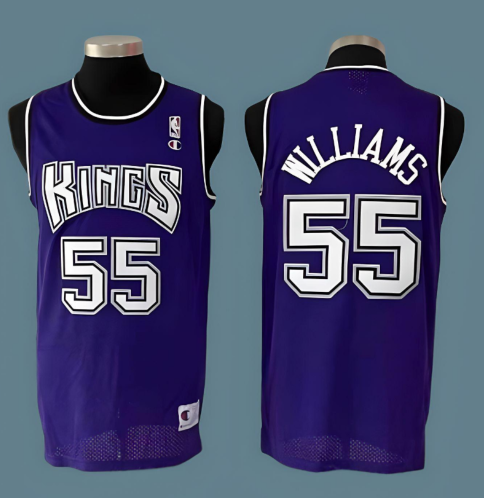 NBA Sacramento Kings-55 Jason Williams Basketball Jersey