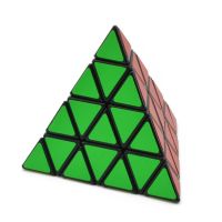 4x4x4 Pyramid Cube Black/Stickerless Magic Cube 95x95x95mm Pyramid Cube 4x4 Puzzle Pyramid Cube Special Toys For Children