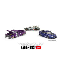 PreSale MINIGT Kaido House 1:64 Skyline GTR R33 Silverado Dually 510 Wagon Carbon Diecast Diorama รถคอลเลกชัน Miniature