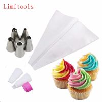 【hot】 5pcs/Set Russian Color Dessert Decorators Icing Piping Pastry With Nozzles Converter Diy Baking