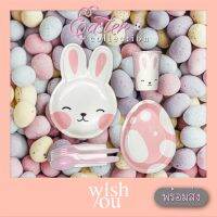 WishYou [พร้อมส่ง] กระต่าย อีสเตอร์ ชุดจานกระดาษ แก้ว ใช้แล้วทิ้ง ปาร์ตี้ ปิกนิก ตกแต่ง ถ่ายรูป Rabbit Bunny Easter disposable utensils plates cups party outdoor picnic photoshoot