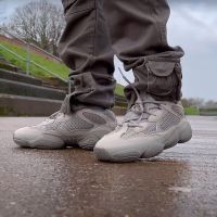 【defect】  Coconut Mens Shoes Womens Shoes Yeezy 500 Washed Grey Coconut Torre Shoes Gx3607