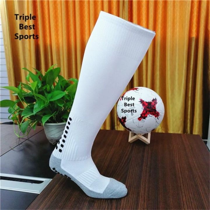 z06l-grey-bottom-46cm-knee-high-football-soccer-ball-anti-non-slip-skid-cotton-sports-socks-stockings