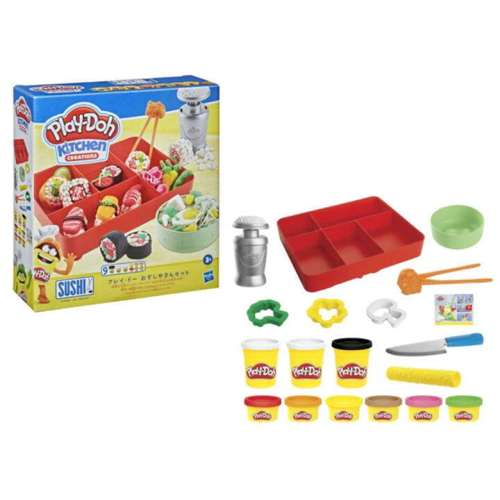 PlayDoh Kitchen Creations Sushi Play Food Playset Lazada