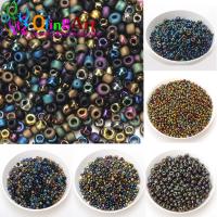 【YF】℡☍  2mm 3mm 4mm Plating Matte Color Glass Beads for Jewelry Making Earring Necklace Charms