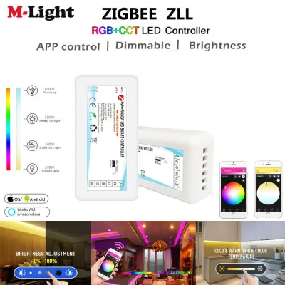 DC12V 24V Zigbee 3.0 Wireless Dimmer Controller 5050 3528 RGBRGBWRGBCWCCT LED Strip Lights Smart For TuyaSmartThingsHu-e