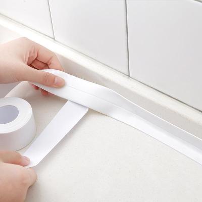 320X3.8CM Bathroom Shower Sink Bath Sealing Strip Tape White PVC Self adhesive Waterproof Wall Sticker for Bathroom Kitchen Adhesives  Tape