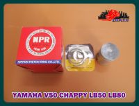 YAMAHA V50 CHAPPY LB50 LB80 "NPR" PISTON with PISTON RING SET size 0.75  // ชุดลูกสูบ พร้อม แหวนลูกสูบ ขนาด 0.75 ยี่ห้อนิปปอน