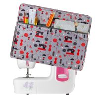 【LZ】▦  Dust Cover for Sewing Machine Waterproof Durable Cloth Protective Cover with Pockets Sewing Accessories Storage Bag