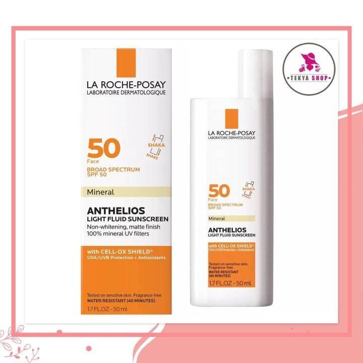 La Roche Posay Anthelios Ultra Light Fluid Mineral Face Sunscreen With Zinc Oxide Spf 50 50ml 6558