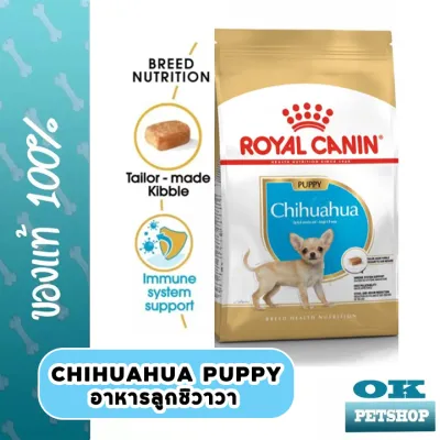 หมดอายุ11/23 Royal canin Chihuahua puppy 500 g สำหรับลูกสุนัข พันธุ์ชิวาวา อายุไม่เกิน 8 เดือน