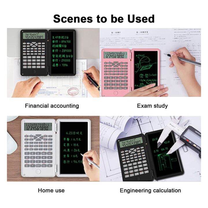 scientific-calculators-12-digit-lcd-display-with-erasable-writing-tablet-foldable-for-home-school-meeting-and-study