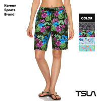 ใหม่！[TSLA] Womens UPF 50+ Swim Short Quick Dry Water Beach Board Short Bathing Swimsuit Bottom (Reg &amp; Plus Sizes) I ชุดว่ายน้ำหญิง I ชุดว่ายน้ำแขนยาว I กางเกงว่ายน้ำ I  Summer Collection (TM-FSB27)