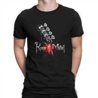 Bass Guitar Rock Music Newest Tshirt For Men Keep It Metal Round Neck Basic T Shirt Personalize Gift Clothes Outdoorwear 【Size S-4XL-5XL-6XL】