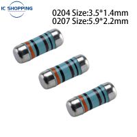 50PCS 0204 0207 Color Ring SMD Wafer Resistance 1R 2R 1.5 4.7 10 15 22 27 47 100 220 Ohm 1K 2K 4.7K 10K 22K Cylindrical RESISTOR