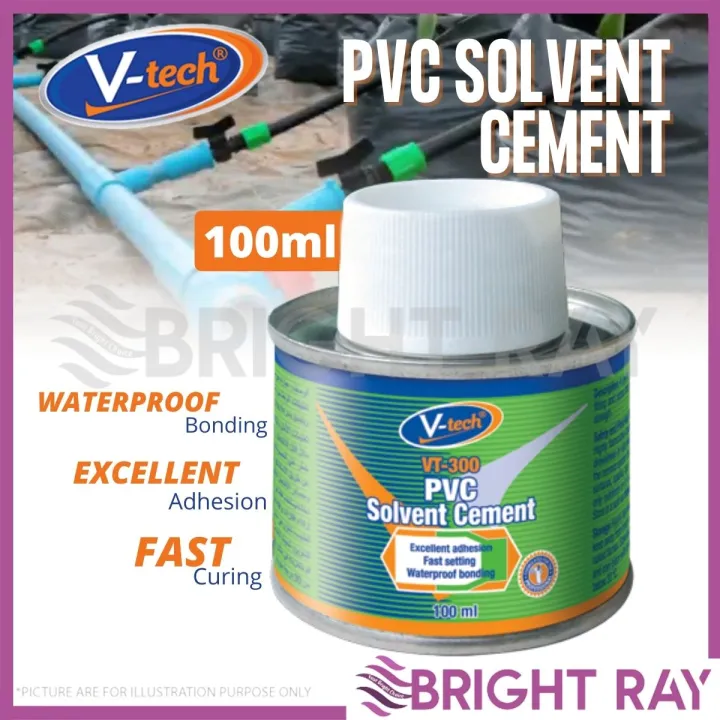 Ready Stock Vtech Vt Pvc Solvent Cement Ml Clear Color Bond And Fitting Pvc Pipes Gam