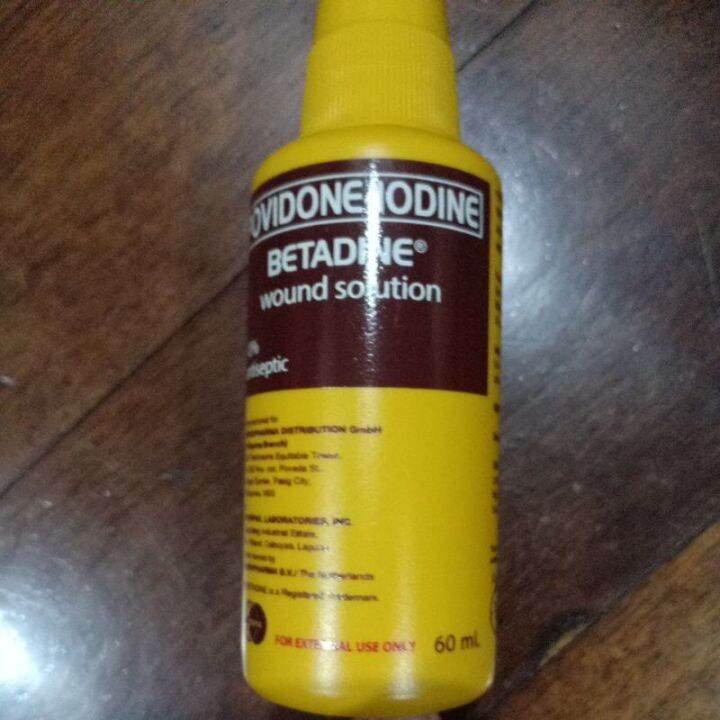 Betadine wound solution/ skin cleanser 120ml | Lazada PH