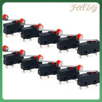 FEELDG 20pcs AC 250V สวิตช์จำกัดขนาดเล็ก KW12-3 5A สวิตช์จำกัด ปกติเปิด/ปิด สีดำสีดำ ไมโครสวิตช์ ขั้วต่อ PCB