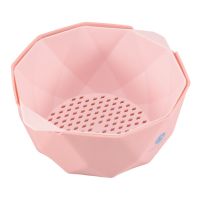 Vegetables Washing Basket Double-Layer Kitchen Drain Basket Household Fruit Basin Storage Tool Creative