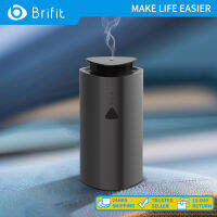Brifit เครื่องฉีดน้ำอโรมาเทอราปีแบบเหนี่ยวนำ น้ำหอมปรับอากาศในรถยนต์ การออกแบบสามตำแหน่ง ฟังก์ชันเซ็นเซอร์สั่นสะเทือน ใช้พลังงานจาก USB ฟังก์ชันปลุกเอียง