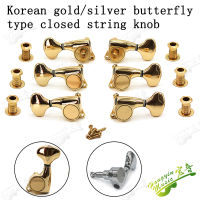 1ชุด3L 3R กีตาร์ String Tuning Pegs TUNER หัวเครื่องสำหรับกีตาร์ไฟฟ้าพื้นบ้านอะคูสติกกีตาร์อะไหล่และอุปกรณ์เสริม CR GD