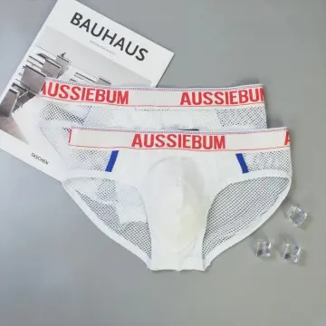 AussieBum Men charcoal Gray Microfiber Nylon thong underwear S M L