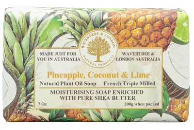 Wavertree & London Luxury Soap - Pineapple Coconut and Lime สบู่ออร์แกนิค (สับปะรด มะพราว และมะนาว) (200g)