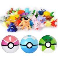 Action 13Pcs/Set Pocketball Toys For Chidren With Mini Pearl Squirtle Pikachu Figures Inside Pokemoners Pokeball Toy Collectibl