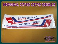 HONDA CF50 CF70 CHALY STICKER "RED" &amp; "BLUE" #สติ๊กเกอร์ชาลี สีแดง-น้ำเงิน เคลือบเงา งานพิมพ์ละเอียด คมชัด