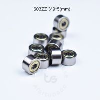 603 603zz แบริ่ง10ชิ้นแบริ่ง Abec-5 3*9*5มม. แบริ่งเหล็กชุบโครเมี่ยมโลหะปิดผนึกแบริ่ง603 603z แบริ่ง603zz