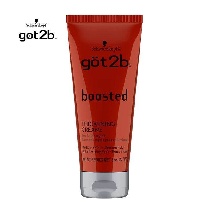 Schwarzkopf Got2b Boosted Thickening Cream for Fuller Styles 170g