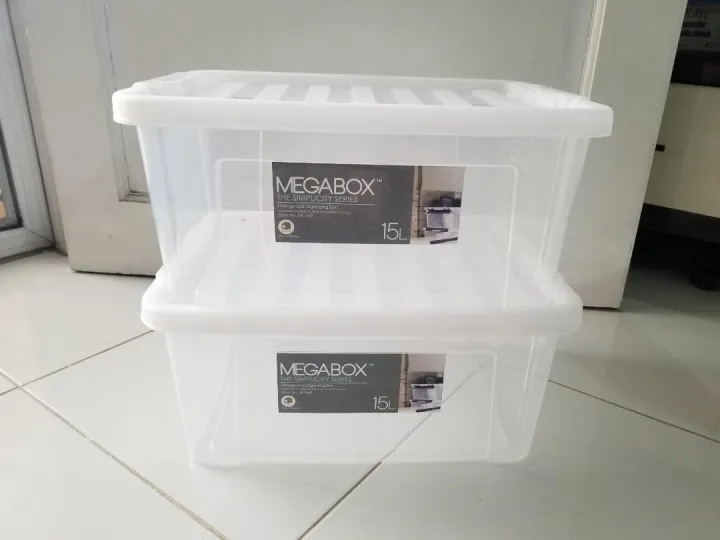 15L STORAGEBOX ( MEGABOX )( L 39.0cm x W 29.0cm x H 17.5cm ) Lazada PH