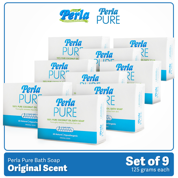 Perla Pure Bath Hypoallegenic Soap Original Scent - Personal Care (Set ...