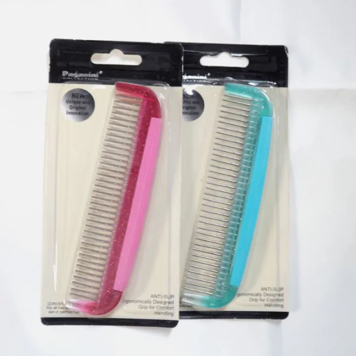 VwxPaganini Collection Hair Spinning Metal Tooth Comb Stainless